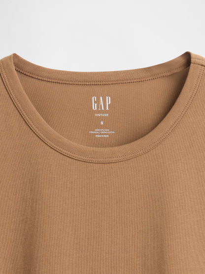 Organic Cotton VintageSoft T-Shirt - Kola nut brown