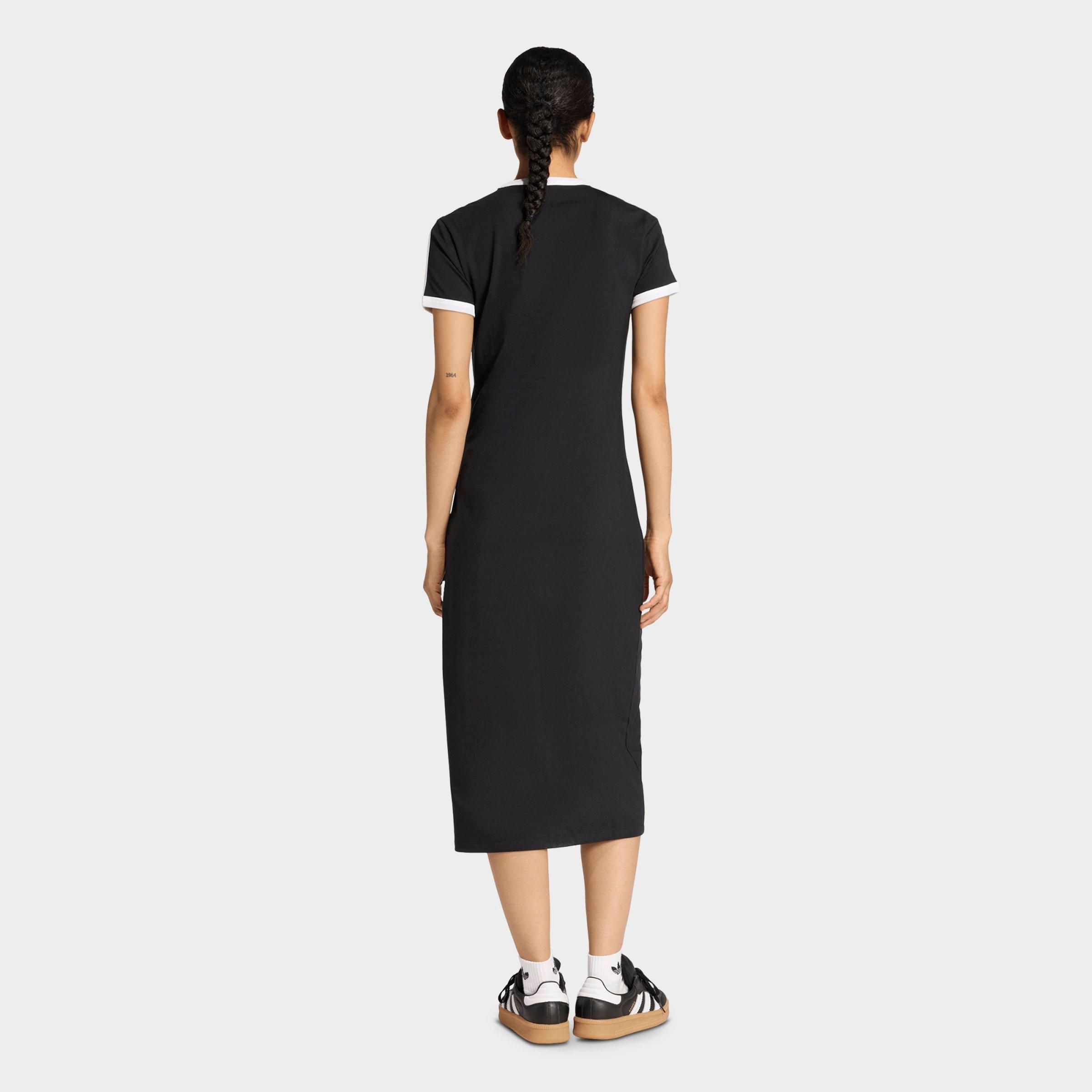 Women's adidas adicolor Originals 3-Stripes Slim Dress - Black/White
