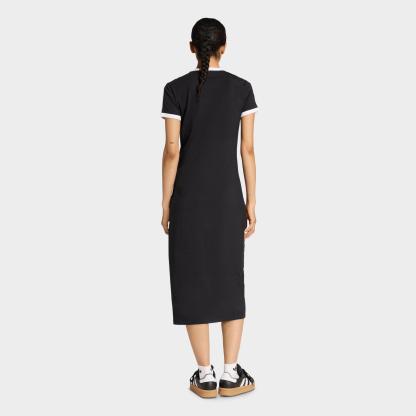 Women's adidas adicolor Originals 3-Stripes Slim Dress - Black/White