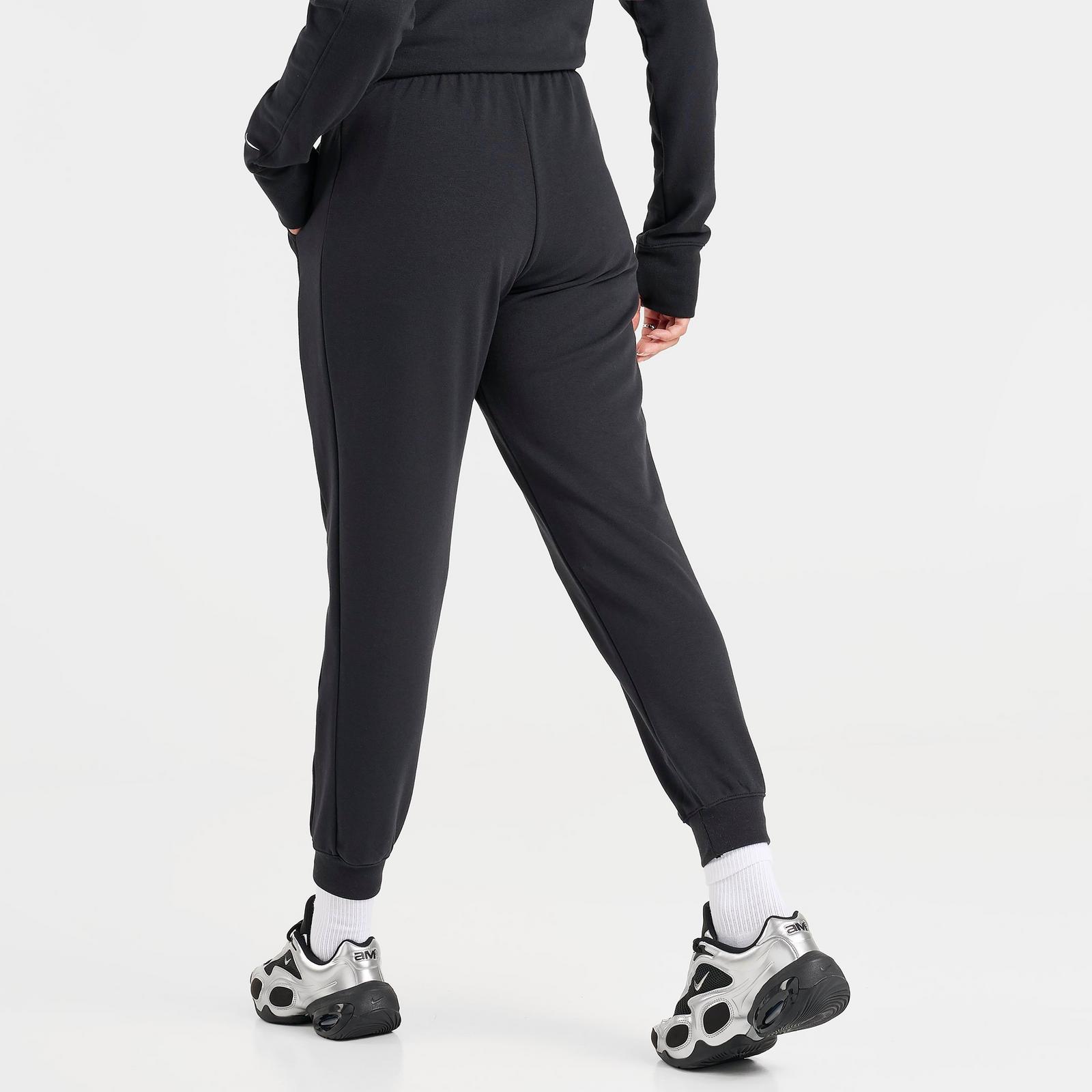 Women's Nike Pro Dri-FIT French Terry Jogger Pants - Black/White