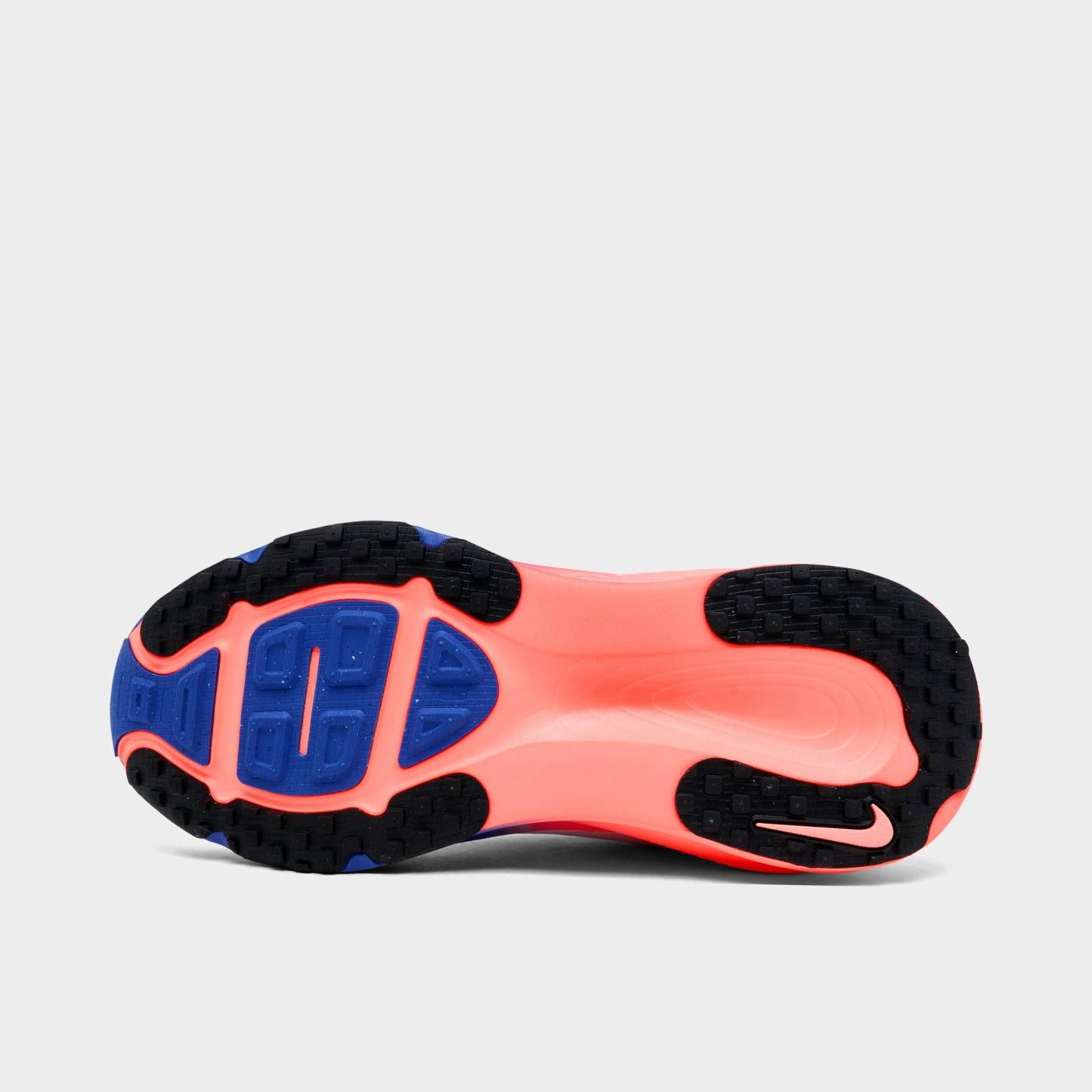 Big Kids' Nithtke Vomero 18 Running Shoes - Part 1 - White/Racer Blue/Atomic Pink/Black - Bottom view