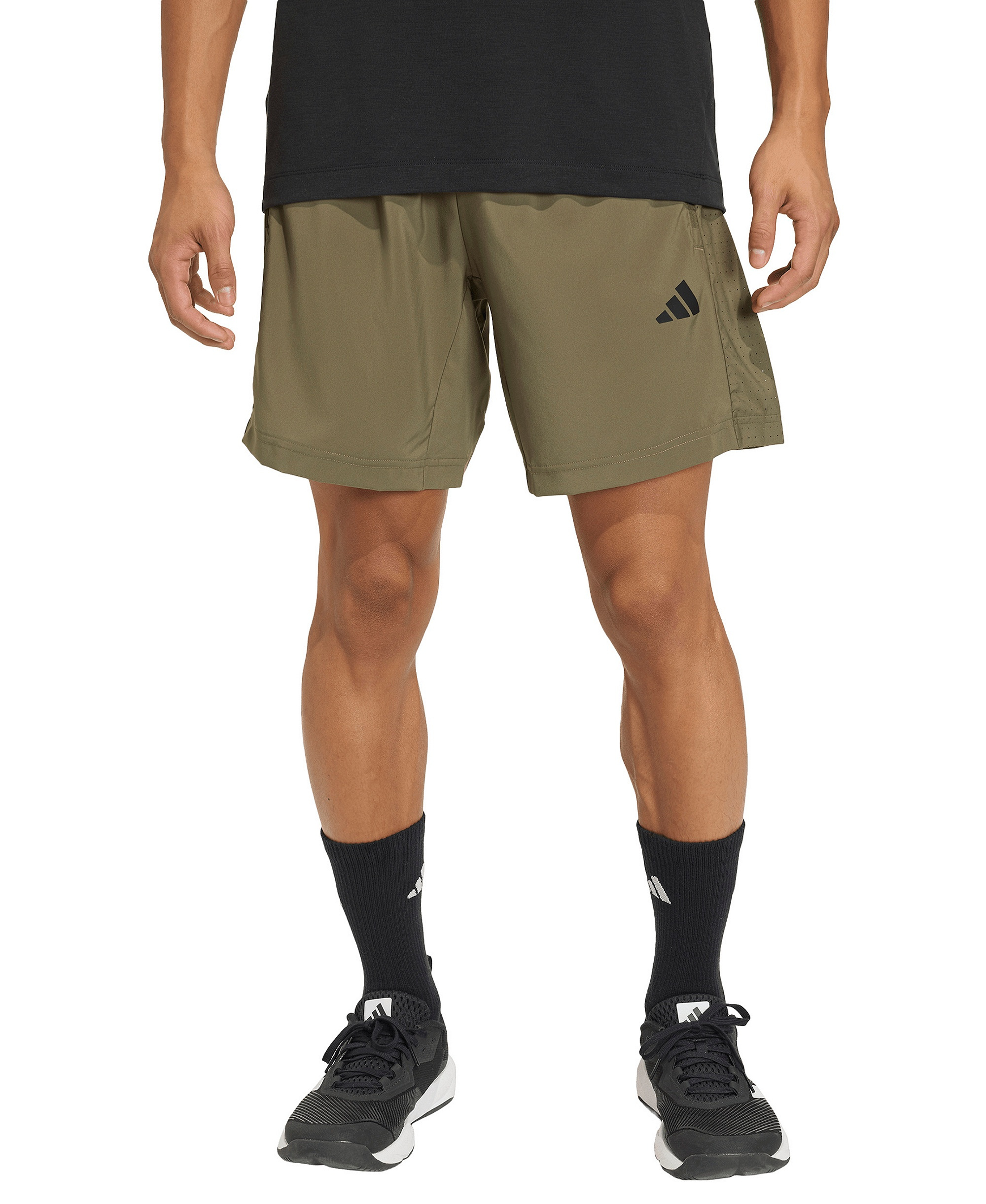adidas Men's Workout Essentials Base Woven Shorts - Olive Strata