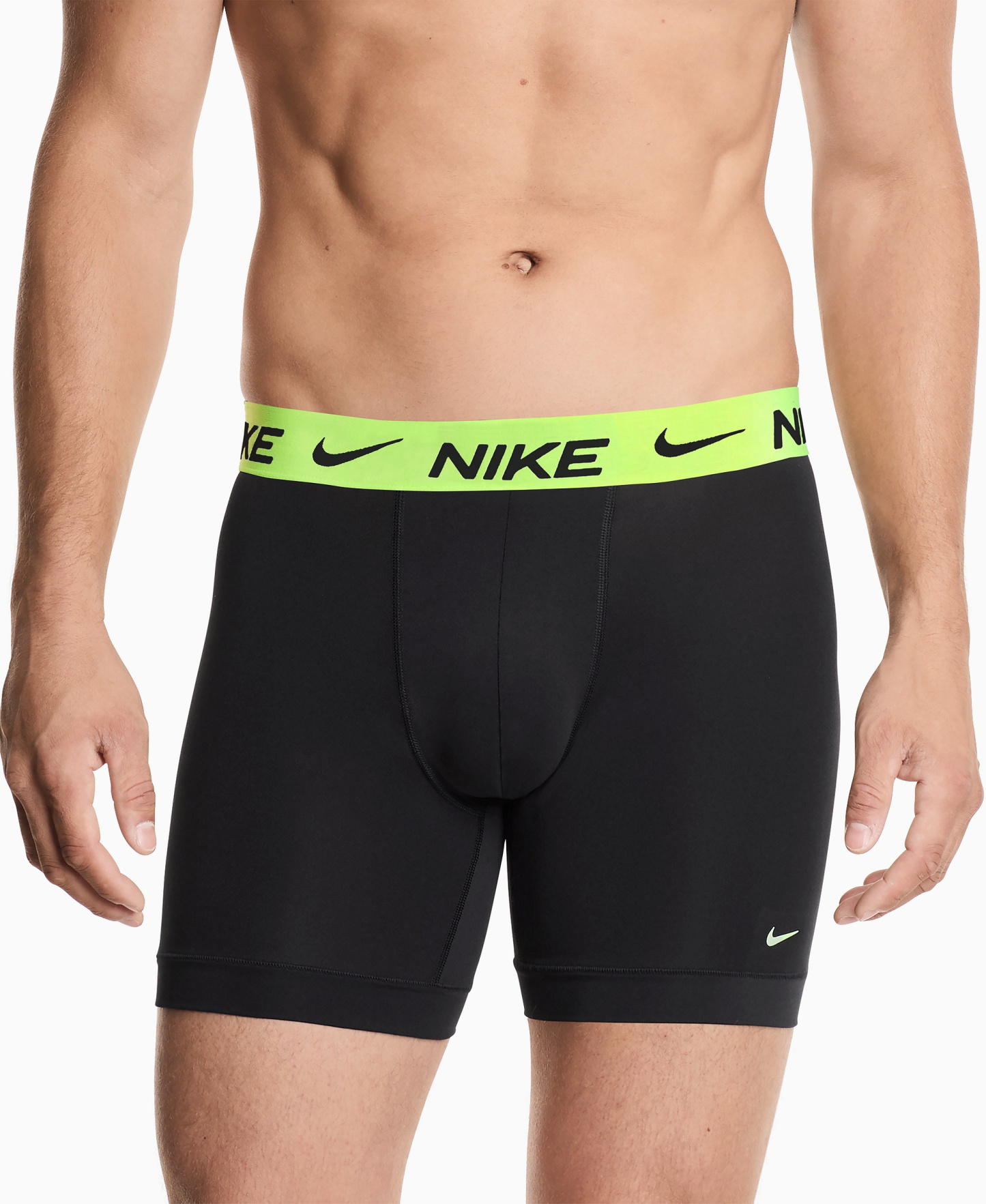 Nike Men's Essential Micro Boxer Briefs, 3-Pack - Black/Volt wb/Cool Graywb/University Red Wb