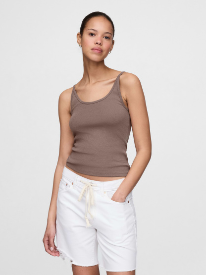 Modern Crop Cami - Plymouth rock brown