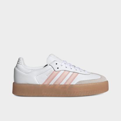 Women's adidas Originals Sambae Casual Shoes - Cloud White/Sandy Pink/Semi Flash Red - view 1