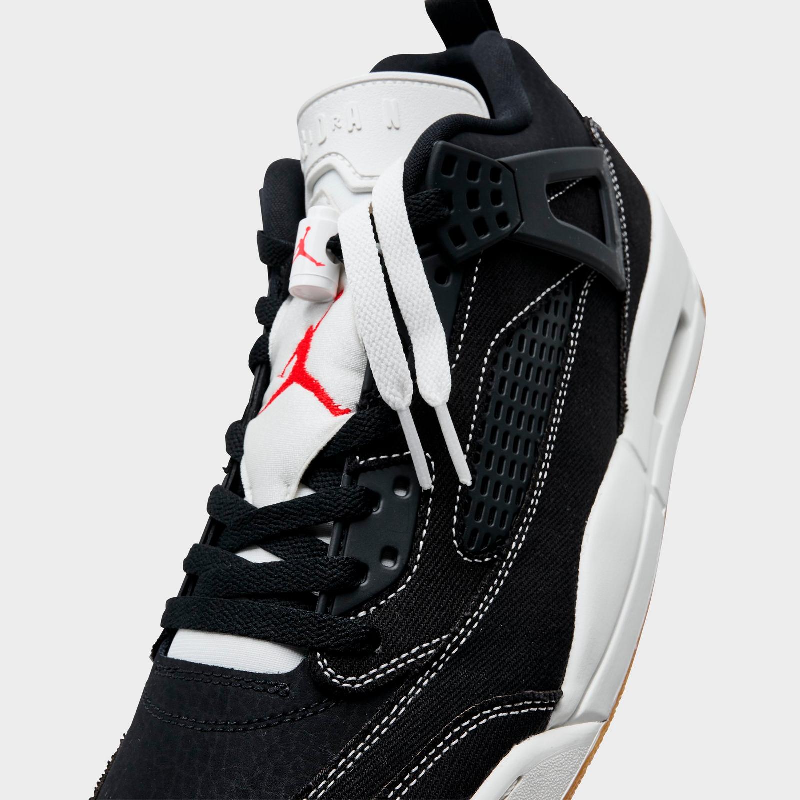 Men's Jordan Spizike Low Casual Shoes - Black/University Red/Gum Medium Brown/Sail - view 3
