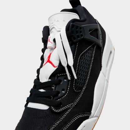 Men's Jordan Spizike Low Casual Shoes - Black/University Red/Gum Medium Brown/Sail - view 3