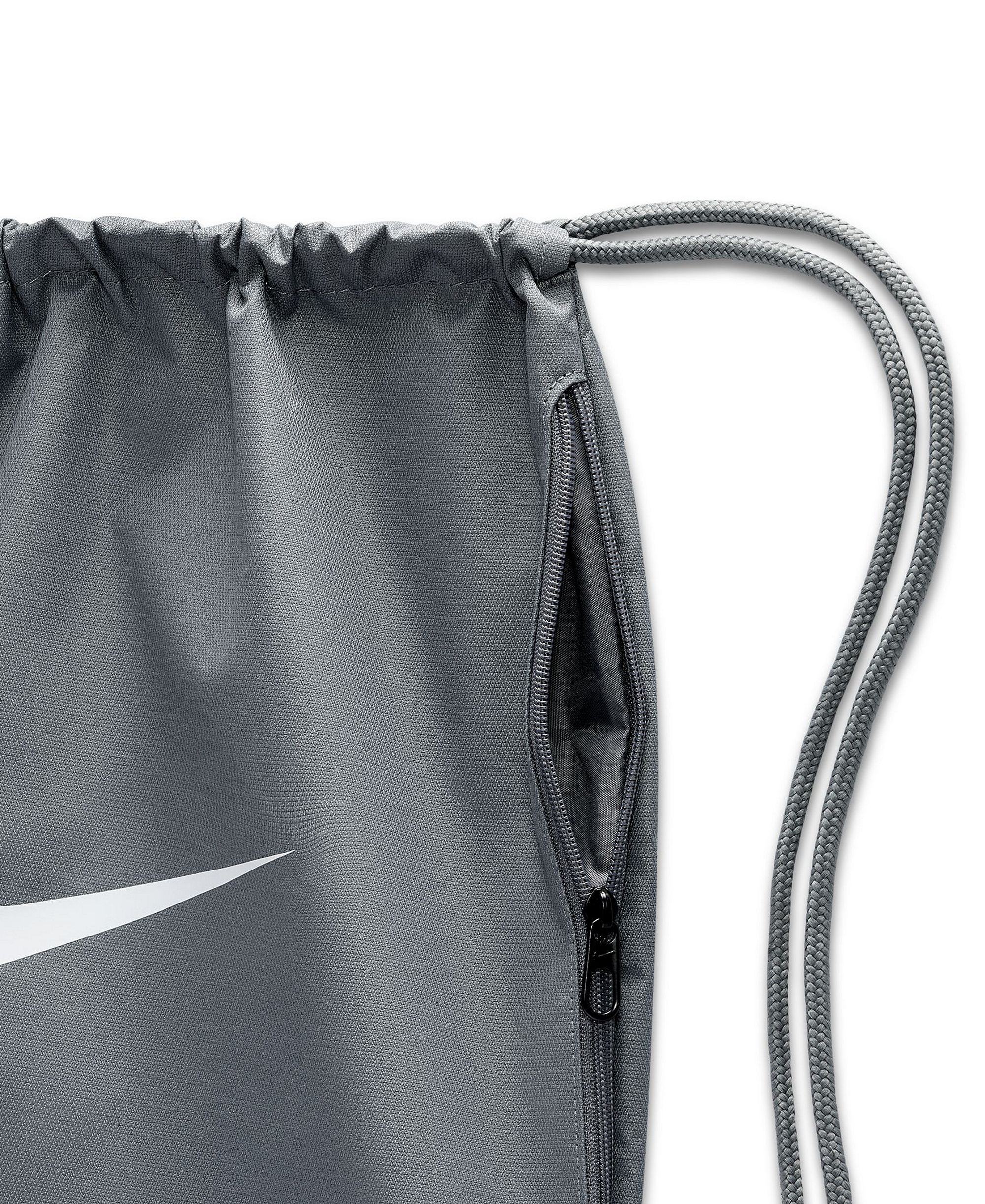 Nike Brasilia Drawstring Bag (18L) - Smoke Gray/Black