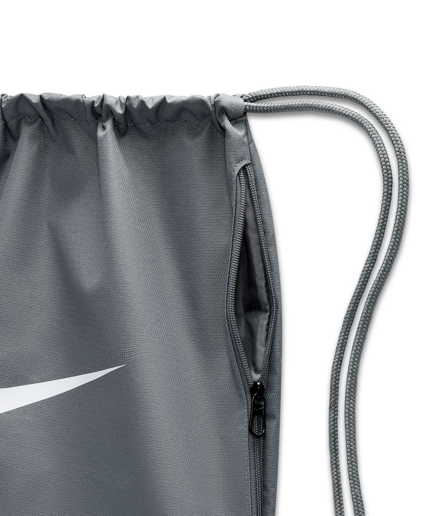 Nike Brasilia Drawstring Bag (18L) - Smoke Gray/Black