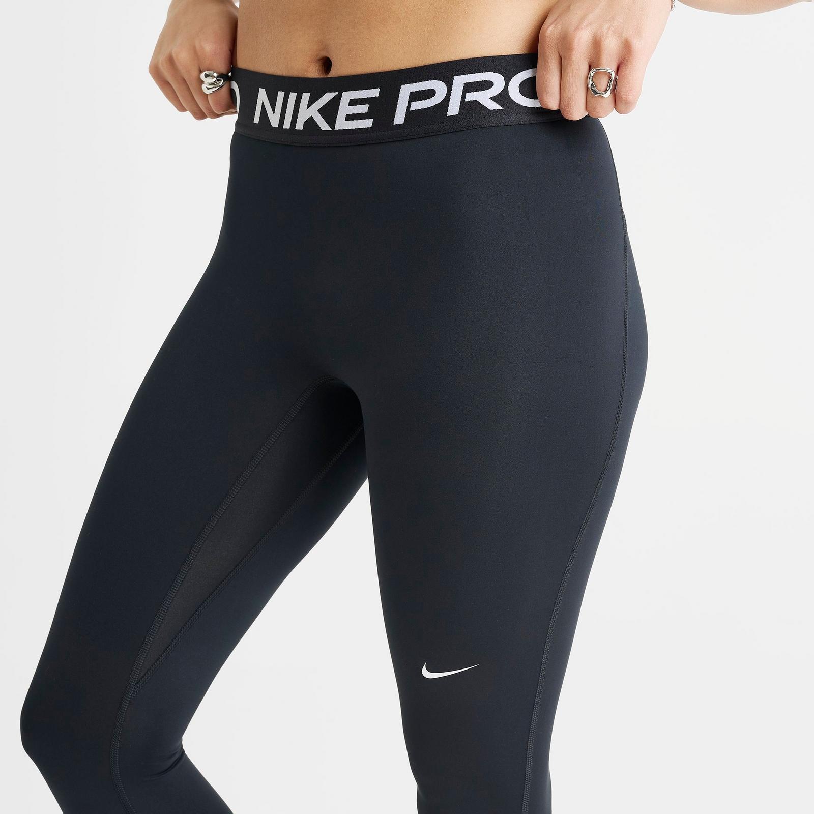 Women's Nike Pro Mid-Rise Full-Length Leggings - Black