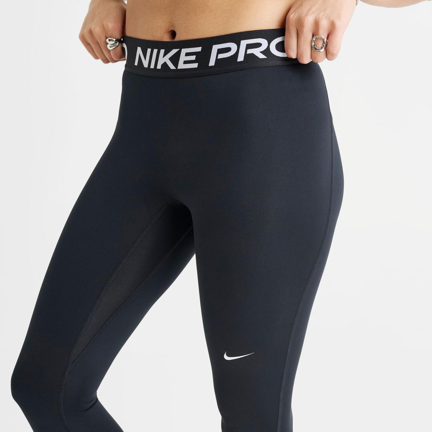 Women's Nike Pro Mid-Rise Full-Length Leggings - Black