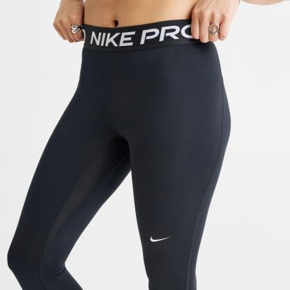 Women's Nike Pro Mid-Rise Full-Length Leggings - Black