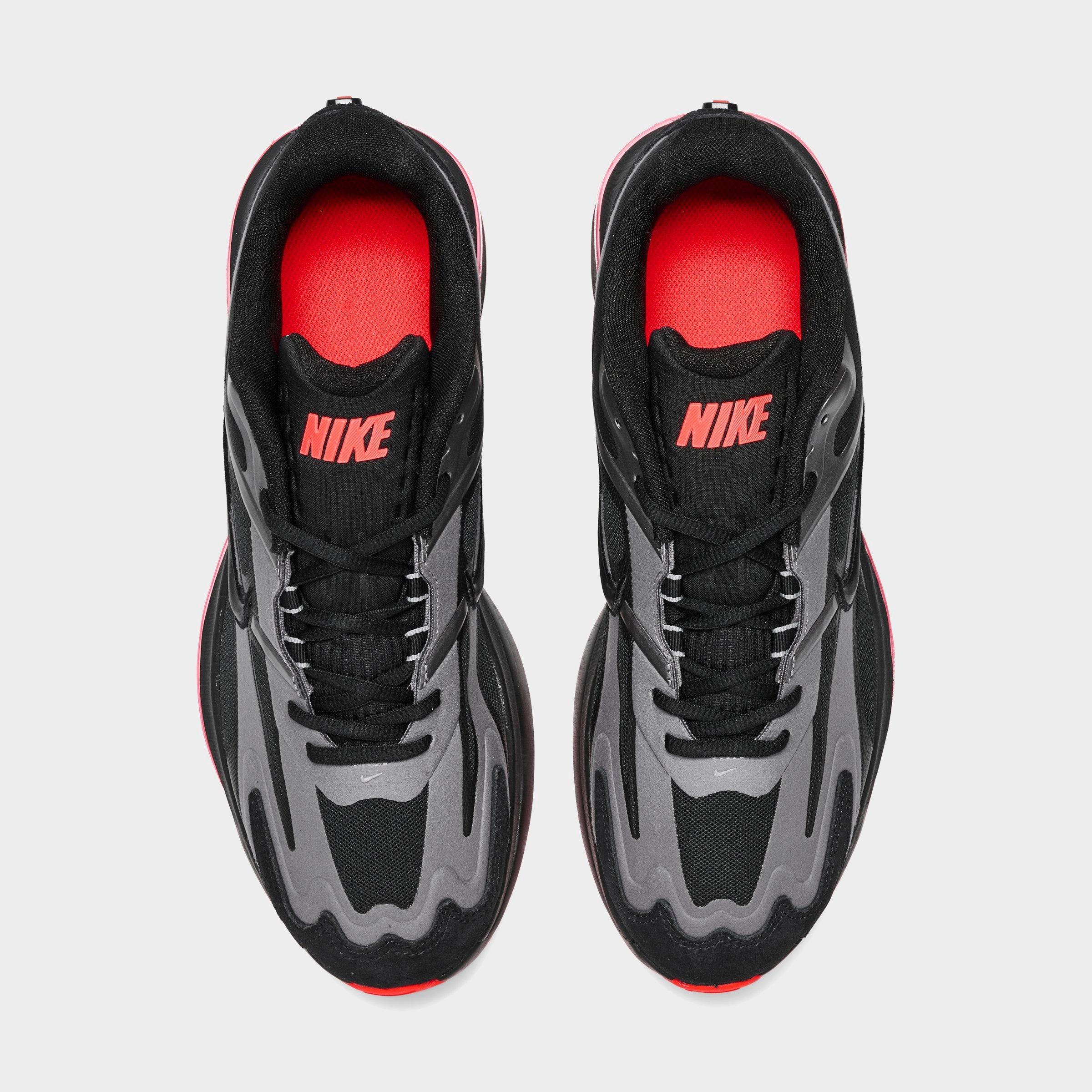 Men's Nithtke Air Max Metro Casual Shoes - Black/Metallic Dark Grey/Bright Crimson/Black - Top view
