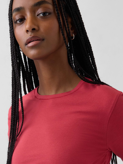 CloseKnit Jersey T-Shirt - Chakra red