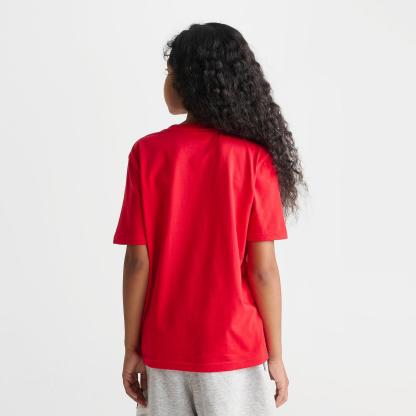 Big Kids' Jordan Brooklyn Essentials Embroidered Jumpman T-Shirt - University Red - view 4