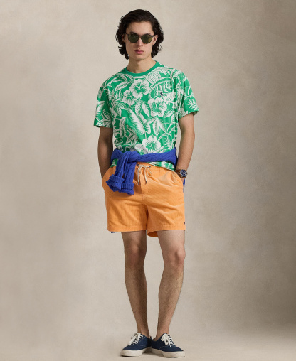 Polo Ralph Lauren Men's Classic-Fit Tropical Jersey T-Shirt - Sweethrt Floral/Biscay Green