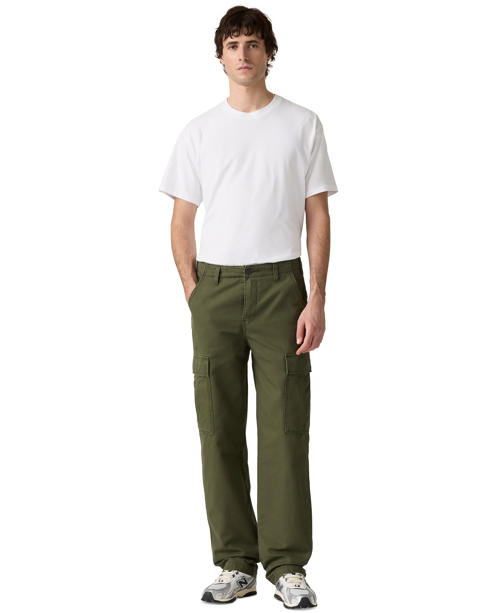 Levi's Men's XX Chino Straight Cargo Pants - Forest Night