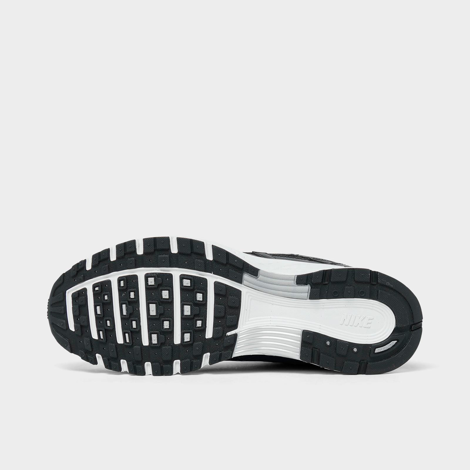 Men's Nike P-6000 Casual Shoes - Black/White/Metallic Silver/Black