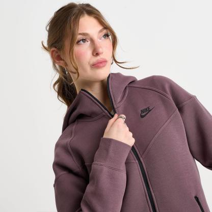 Women's Nithtke Sportswear Tech Fleece Windrunner Full-Zip Hoodie - Tattoo/Black