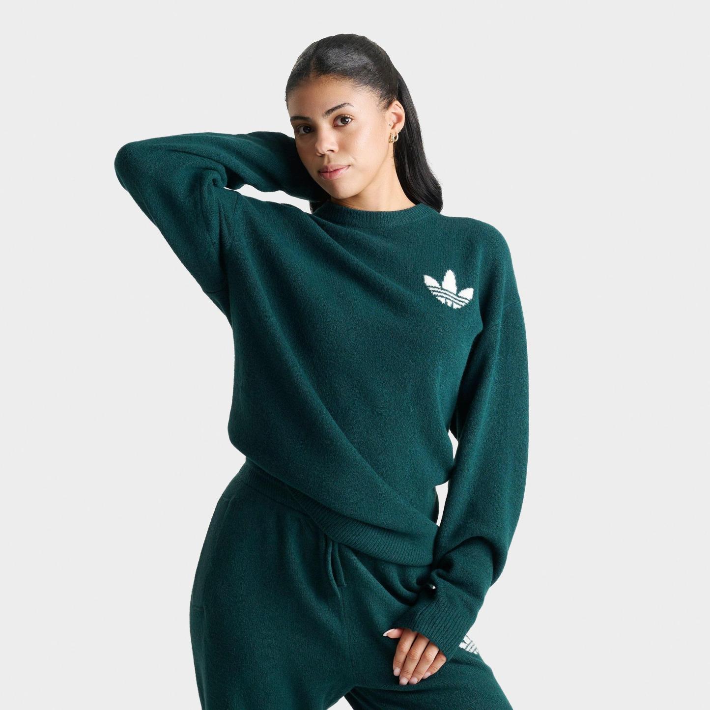 Women's adidas Originals Athletic Dept. Knitted Sweater - Aurora Ivy
