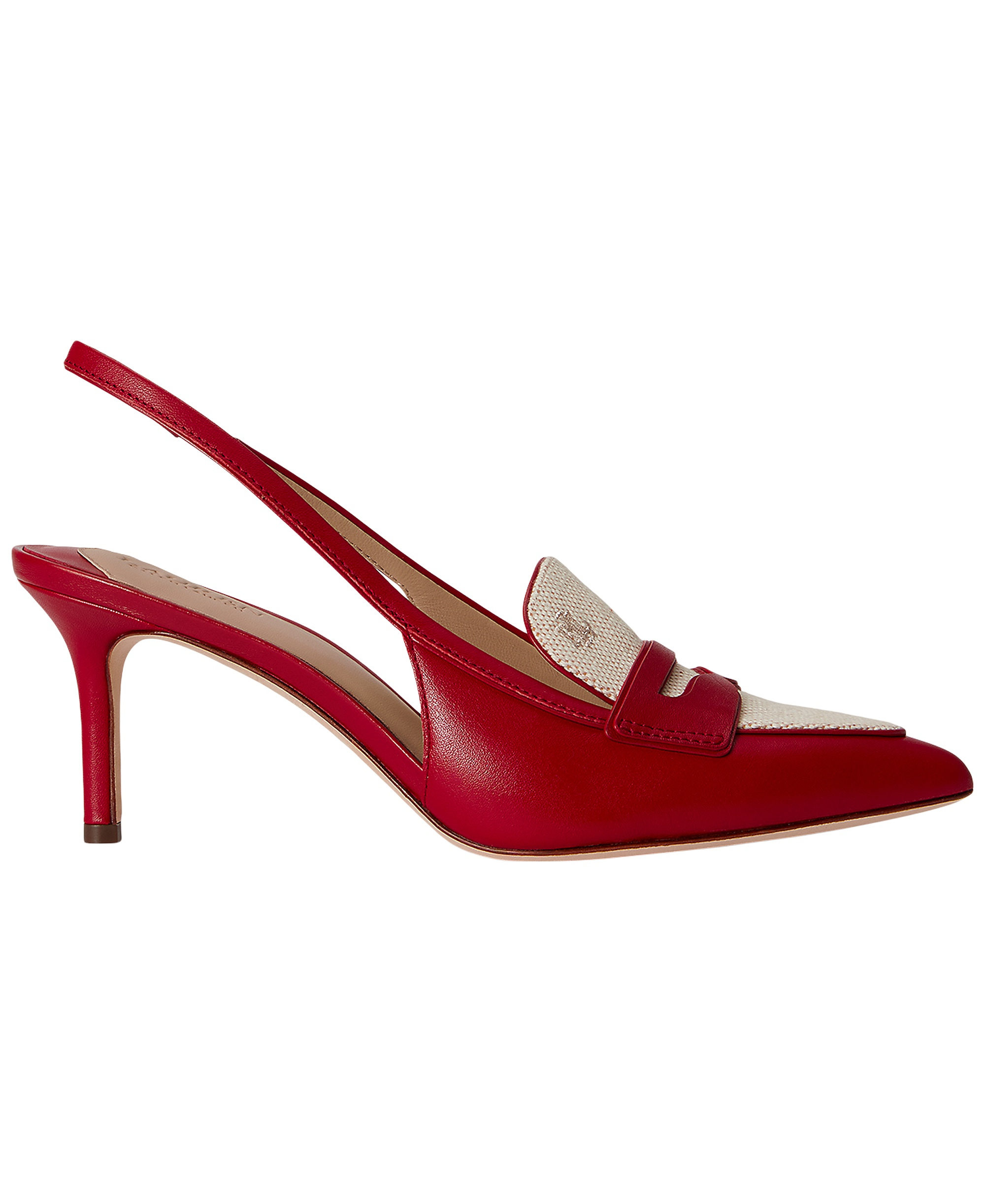 Lauren Ralph Lauren Women's Khloe Slingback Loafer Pumps - Festive Red, Natural, Buff