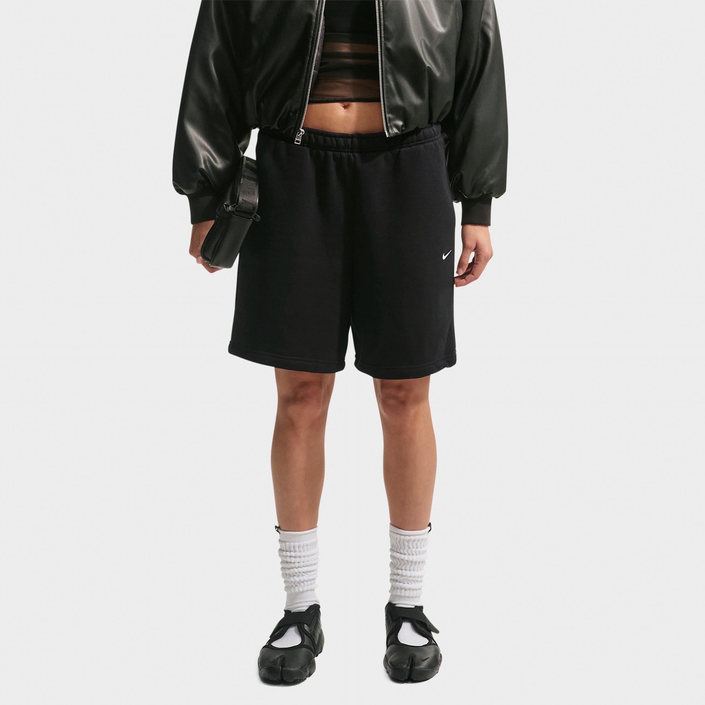 Women's Nithtke Studio Fleece Medium-Weight High-Rise Oversized Cargo Pants - Total Black/Sail