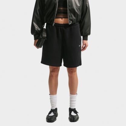 Women's Nithtke Studio Fleece Medium-Weight High-Rise Oversized Cargo Pants - Total Black/Sail