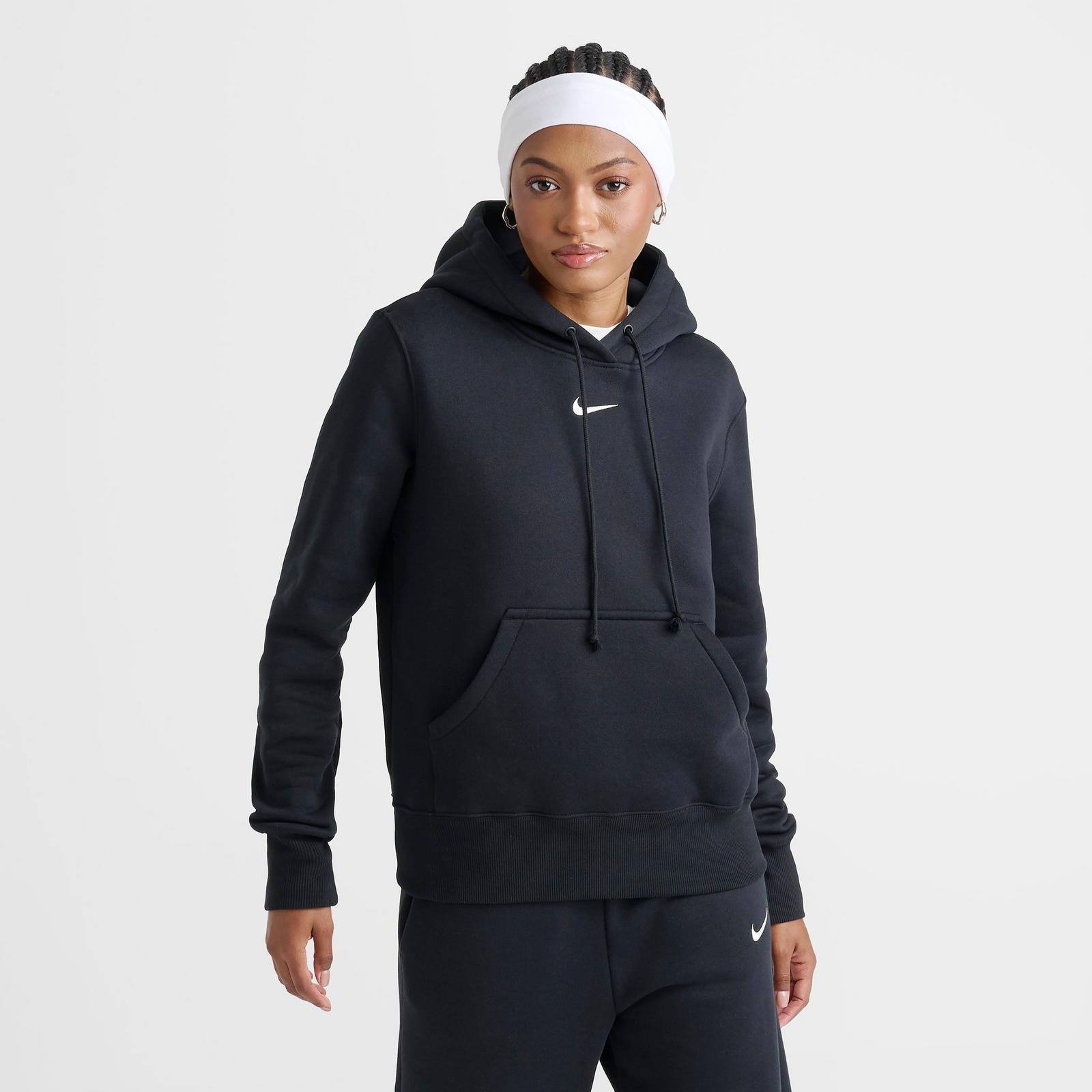 Women's Nike Sportswear Phoenix Fleece Pullover Hoodie - Black