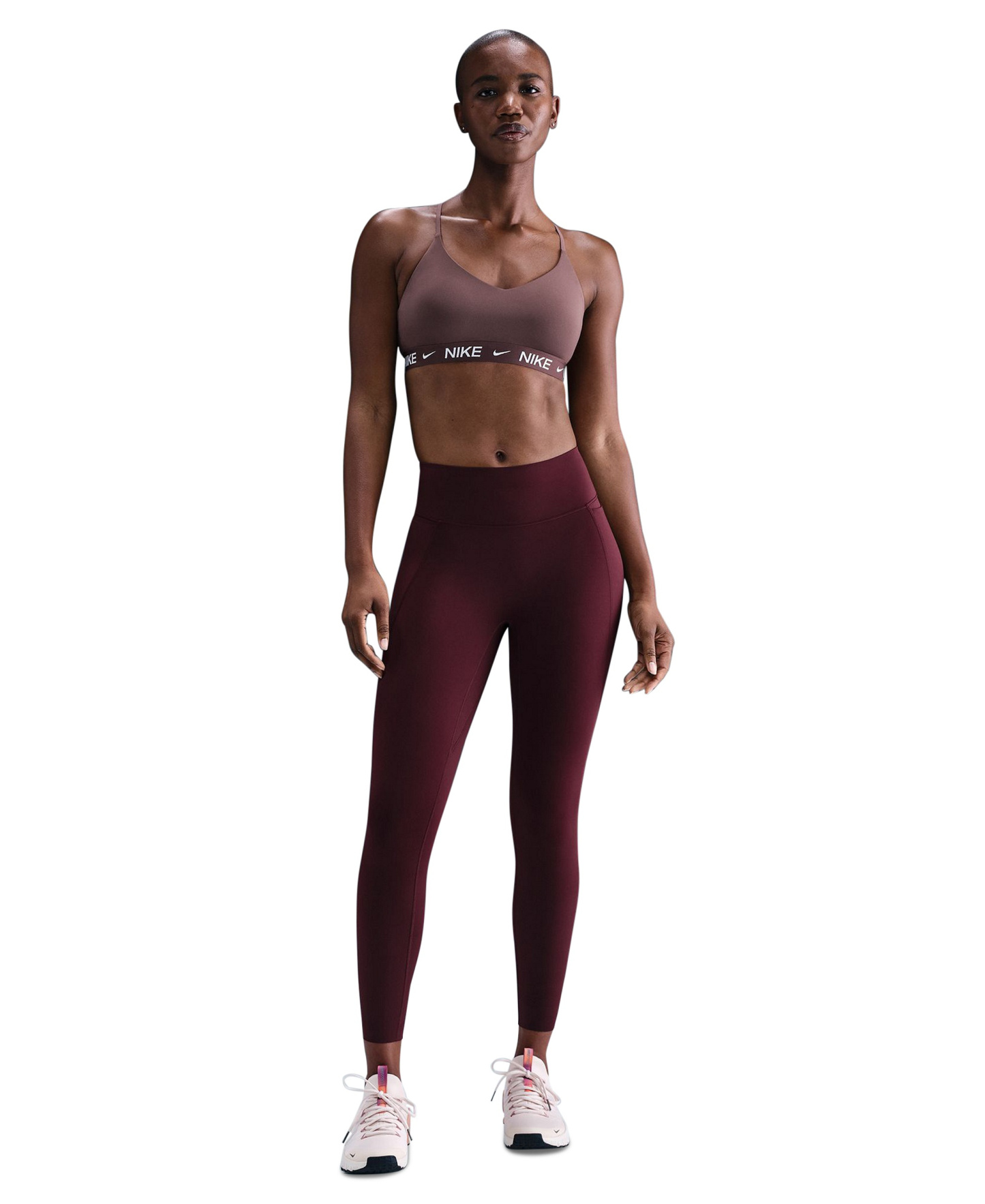 Nike Women's Indy Light-Support Padded Sports Bra - Tattoo/tattoo/white
