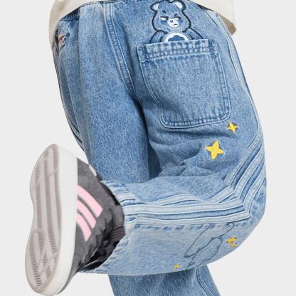Girls' Little Kids' adidas Originals x Care Bears Loose Denim Jeans - Light Denim