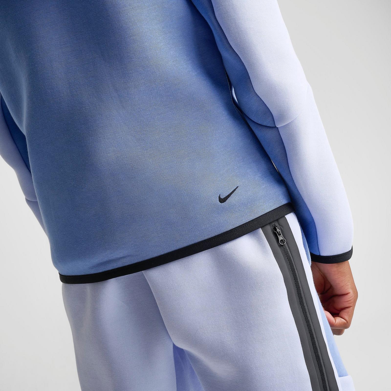 Boys' Big Kids' Nike Sportswear Tech Fleece Full-Zip Hoodie - Hydrogen Blue/Work Blue