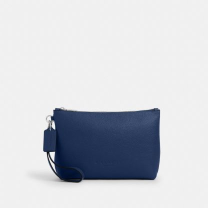 Pouch - Silver/Deep Blue