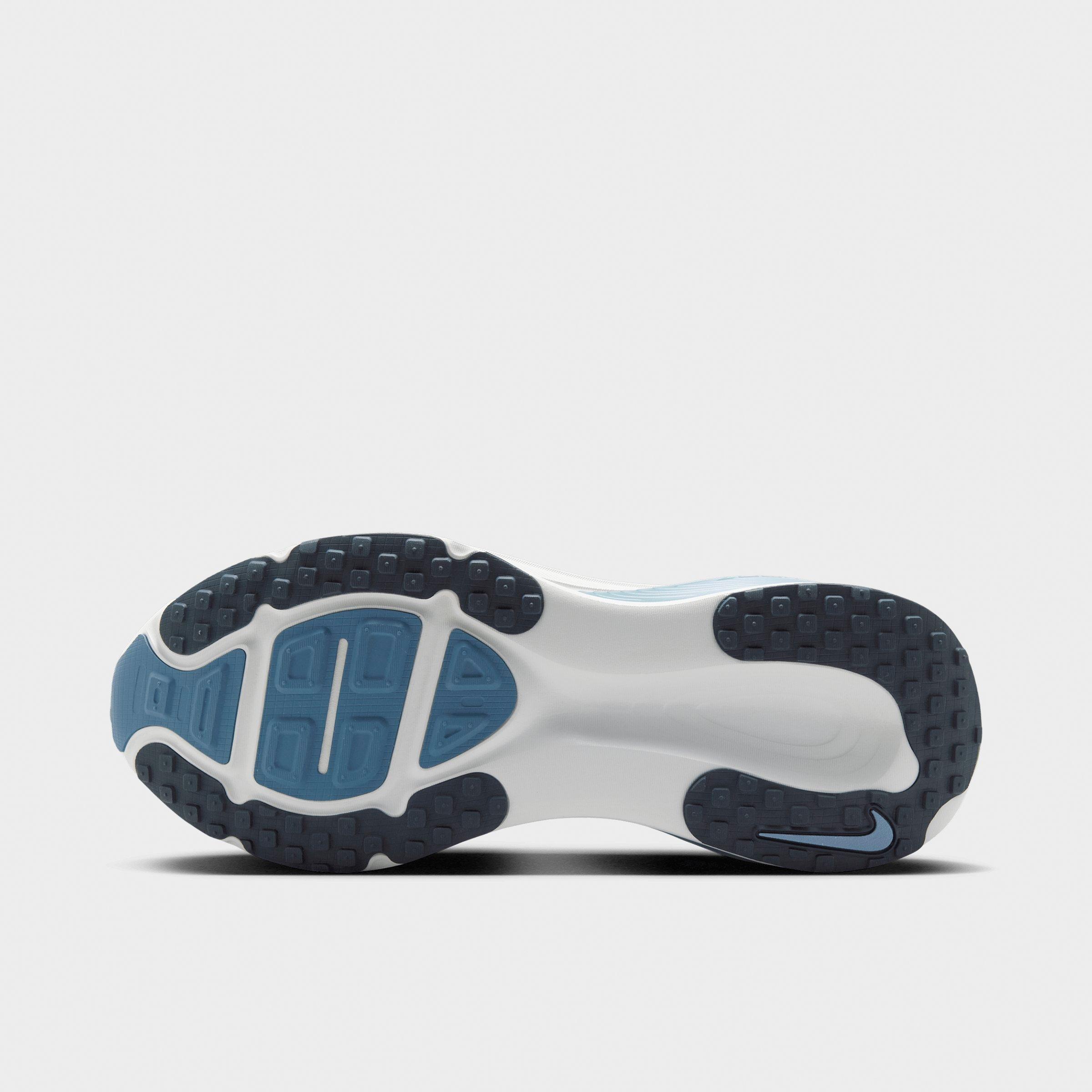 Men's Nithtke Vomero 18 Running Shoes - Part 1 - Grey Fog/Off White/Work Blue/Dark Obsidian - Bottom view