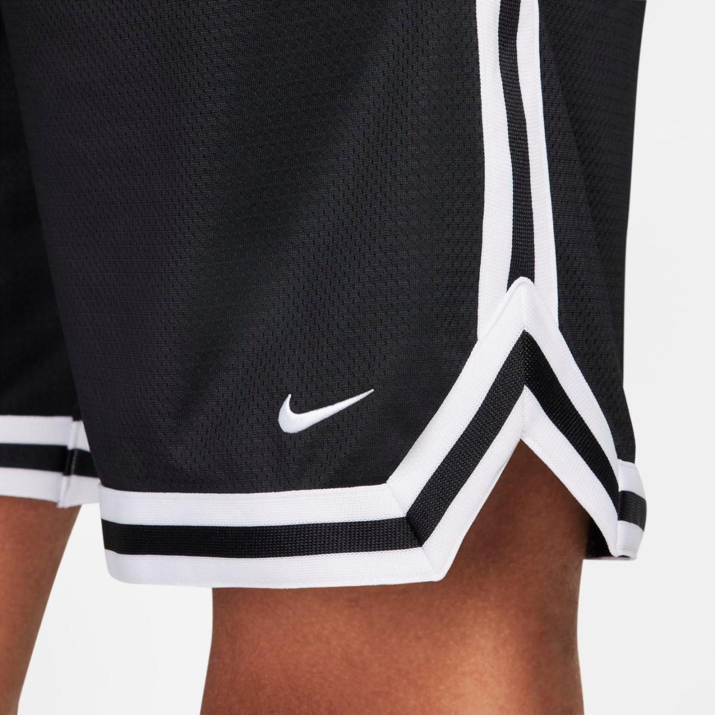 Men's Nike DNA Dri-FIT 8" Basketball Shorts - Black/White/White