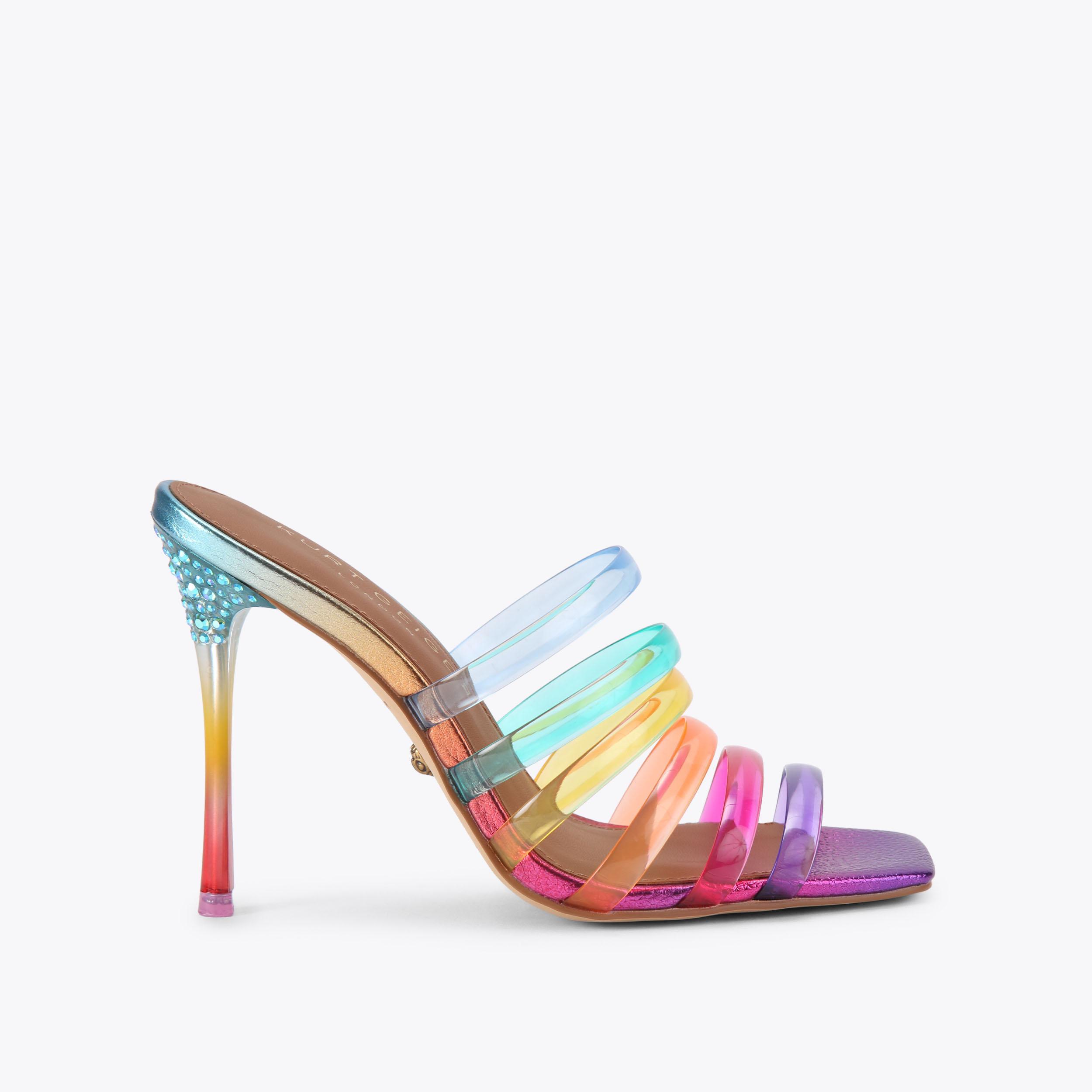 Kurt Geiger London Rainbow Jelly Strap Sandal - Multi Colored