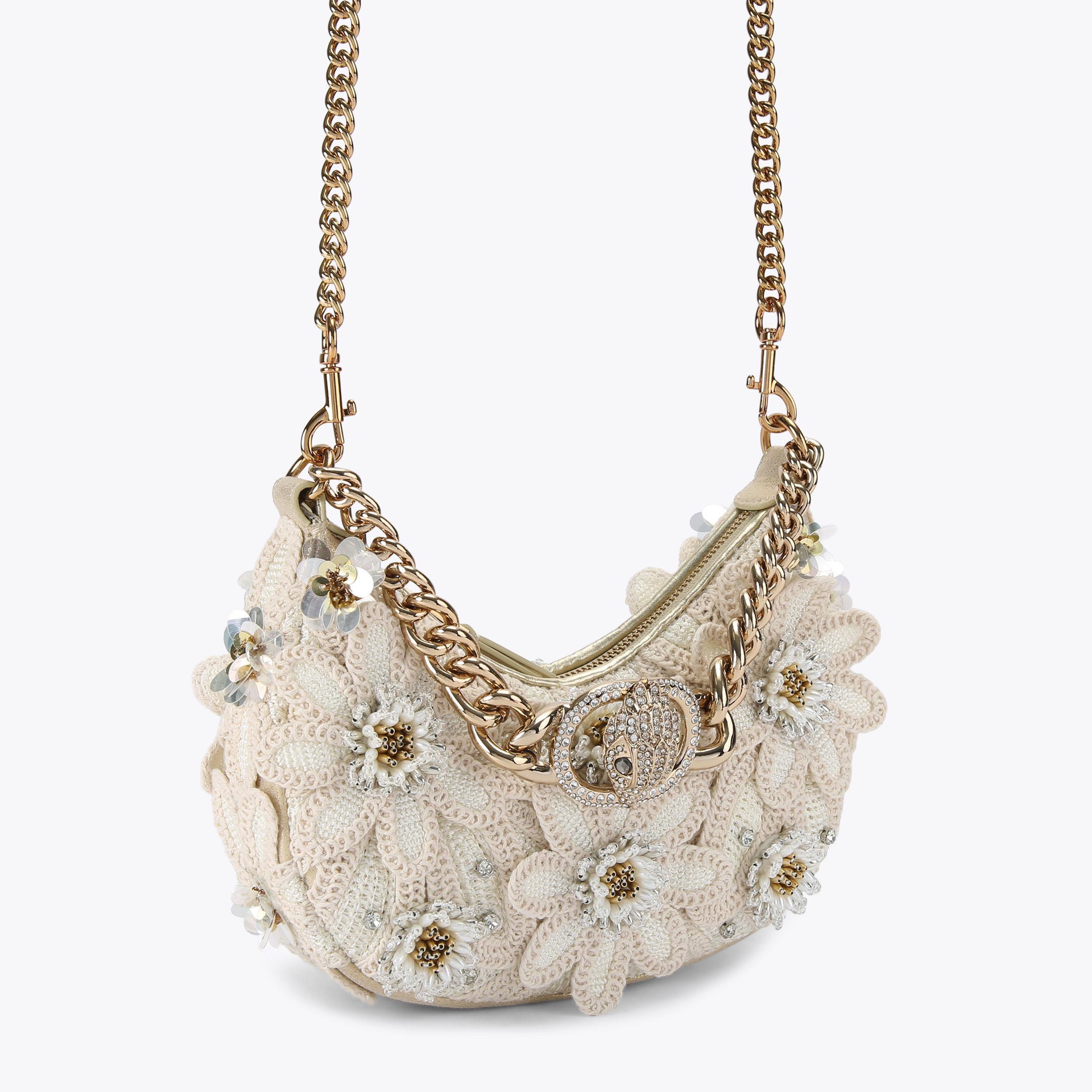 Kurt Geiger London Small Chelsea Chain Hobo Bag - Beige - view 3