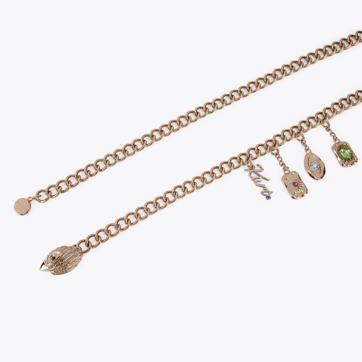 Kurt Geiger London Eagle Pendant Charm Belt - Metallics - view 3