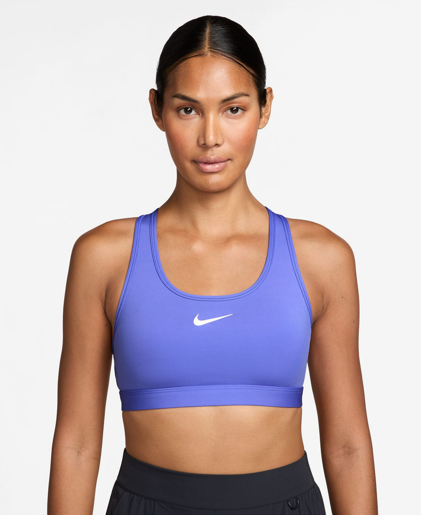Nike Women's Swoosh Padded Sports Bra - Sapphire/white