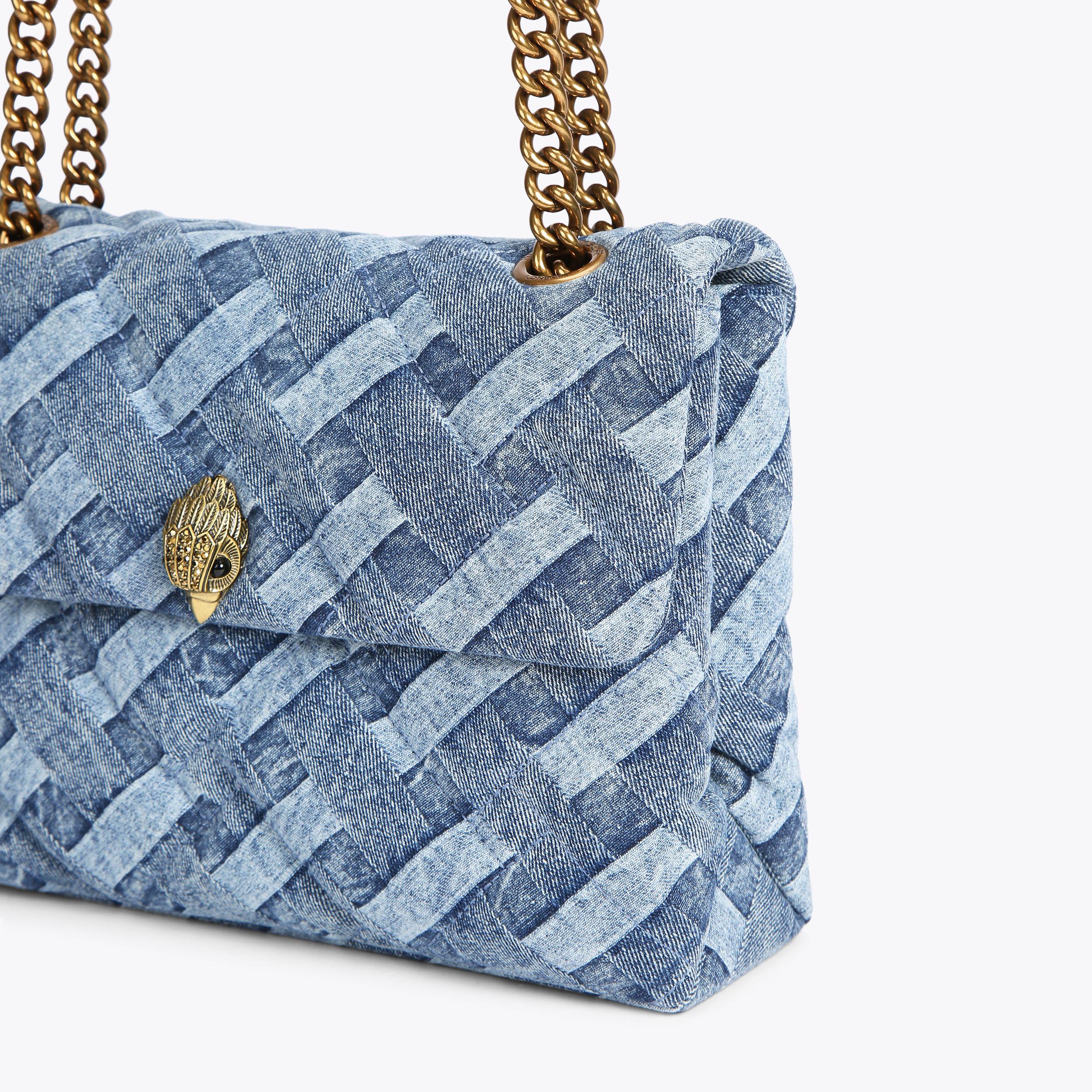Kurt Geiger London Large Denim Kensington Bag - Blue - view 6