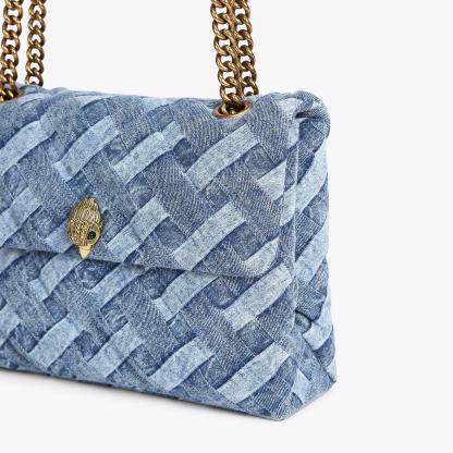 Kurt Geiger London Large Denim Kensington Bag - Blue - view 6