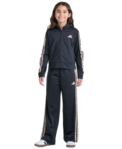 adidas Girls' 8-16 Long-Sleeve Jacket and Pants, 2-Piece Set - Black