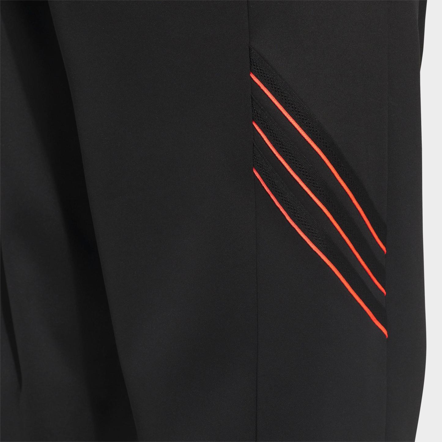 Men's adidas Crazy Warm Fleece Sweatpants - Black/Solar Turbo