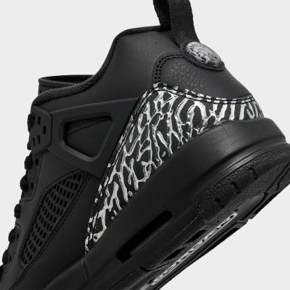 Big Kids' Jordan Spizike Low Casual Shoes - Black/Metallic Silver - view 3