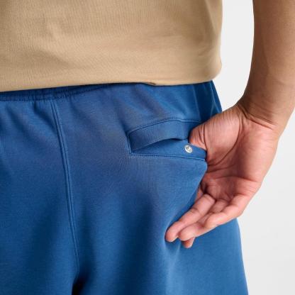 Men's Nike Club Fleece Swoosh Graphic Shorts - Court Blue/Court Blue/Light Khaki