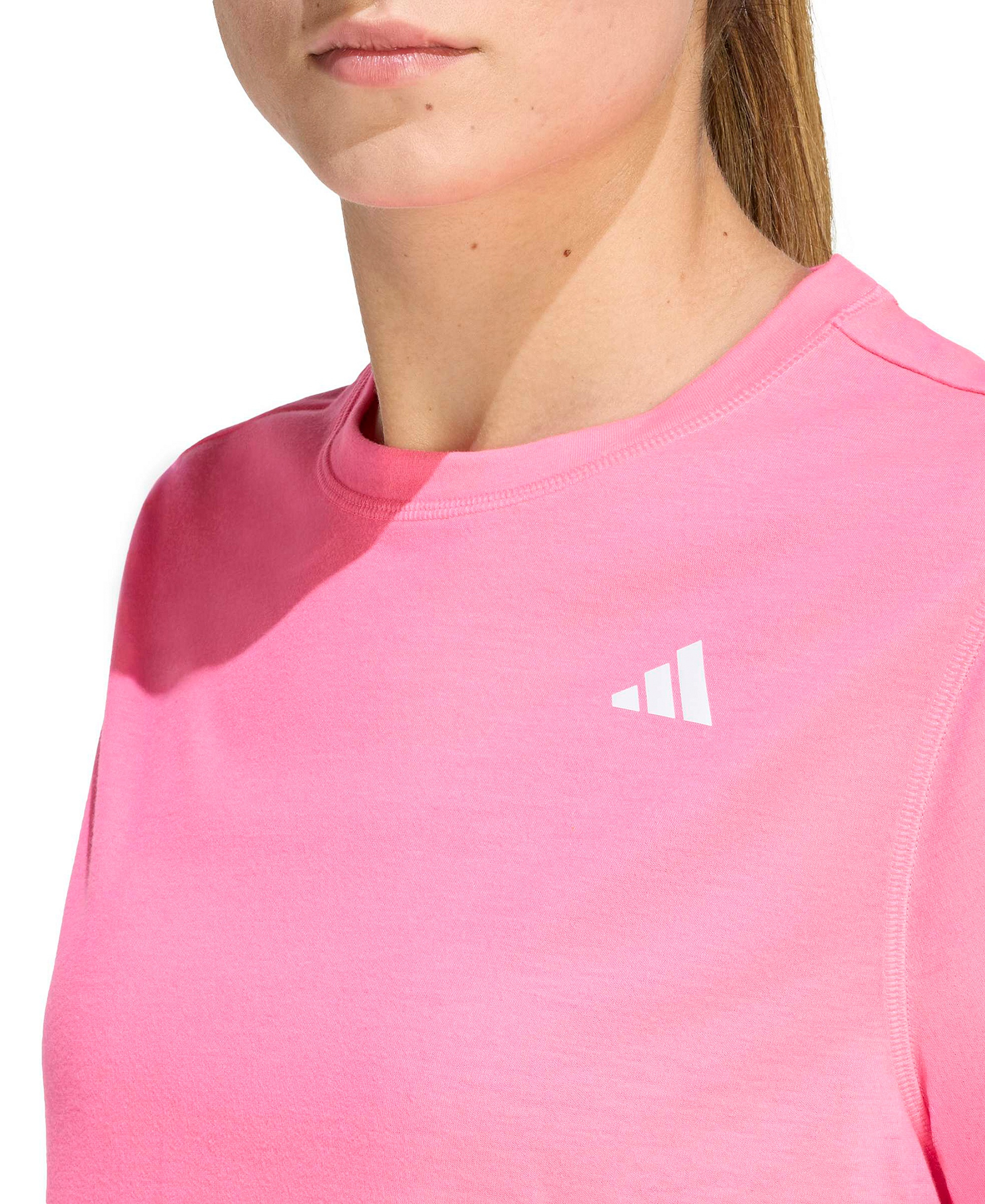 adidas Women's Train Essentials Boxy Workout T-Shirt - Lucid Pink