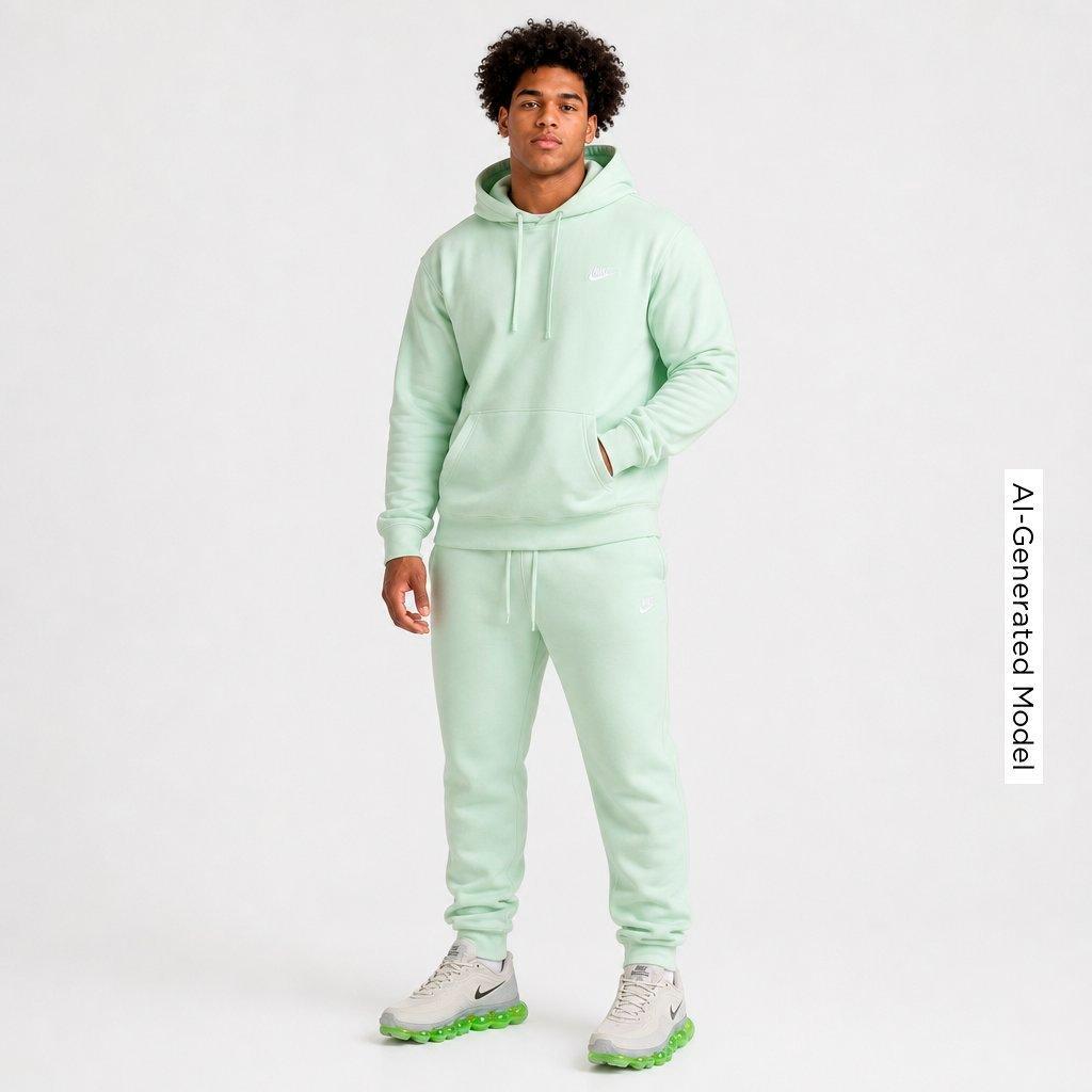 Men's Nithtke Club Fleece Premium Jogger Pants - Part 1 - Jade Aura/Jade Aura/White