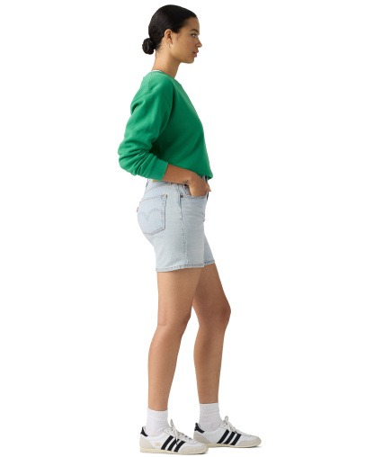 Levi's Women's 501® Mid-Thigh High-Rise Straight-Fit Denim Shorts - Chameleon Copy