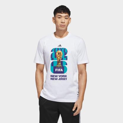 Men's adidas Soccer FIFA World Cup 26™ Host City New York New Jersey Graphic T-Shirt - White - view 1