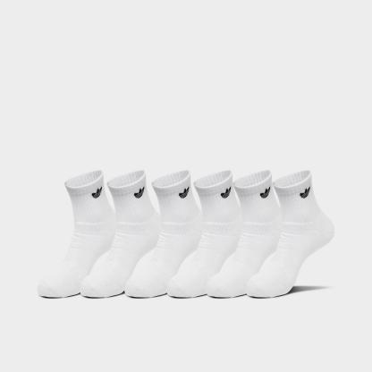 adidas Originals Trefoil Quarter Socks (6 Pack) - White - view 1