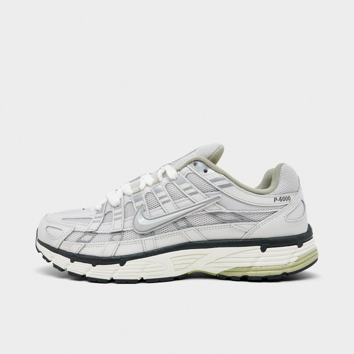 Men's Nithtke P-6000 Casual Shoes - Part 1 - Platinum Tint/Sail/Anthracite/Metallic Silver - Left shoe facing left. Outside of the shoe.
